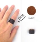 ログウッド染め革 リング 指輪 ころりん cororin