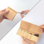 ヌメ革（生成り）のキーケース zlat/ずらっと スマートキー 縦入れ