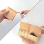 ヌメ革（生成り）のキー＆スマートキーケース zlat/ずらっと スマートキー 横入れ