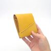 左利き用丨草木染め革丨ミニ財布【chotof/ちょとふ】きはだ染め 手縫い 手染め 手作り