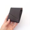 右利き用丨草木染め革丨ミニ財布【chotof/ちょとふ】ログウッド染め 手縫い 手染め 手