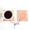 Coaster using Leather (Undyed)【kosuta / こすた】 - Shop sozonobo Coasters - Pin