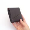 左利き用丨草木染め革丨ミニ財布【chotof/ちょとふ】ログウッド染め 手縫い 手染め 手