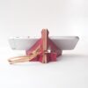 Smartphone Stand using Sappan Wood Dyed Leather【zaza/ざざ】 - Shop sozonobo Pho