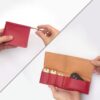 Sappan Wood Dyed Leather丨3keys丨Key Case【zlat3+1/ずらっと3+1】丨Smart Key &