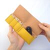 Key Case using Amur Corktree(きはだ) Dyed Leather【zlat/ずらっと】#For larger sm