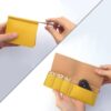 【キーケース 大】革 きはだ染め 草木染め 鍵3本 大きいスマートキーorカードキー【zl